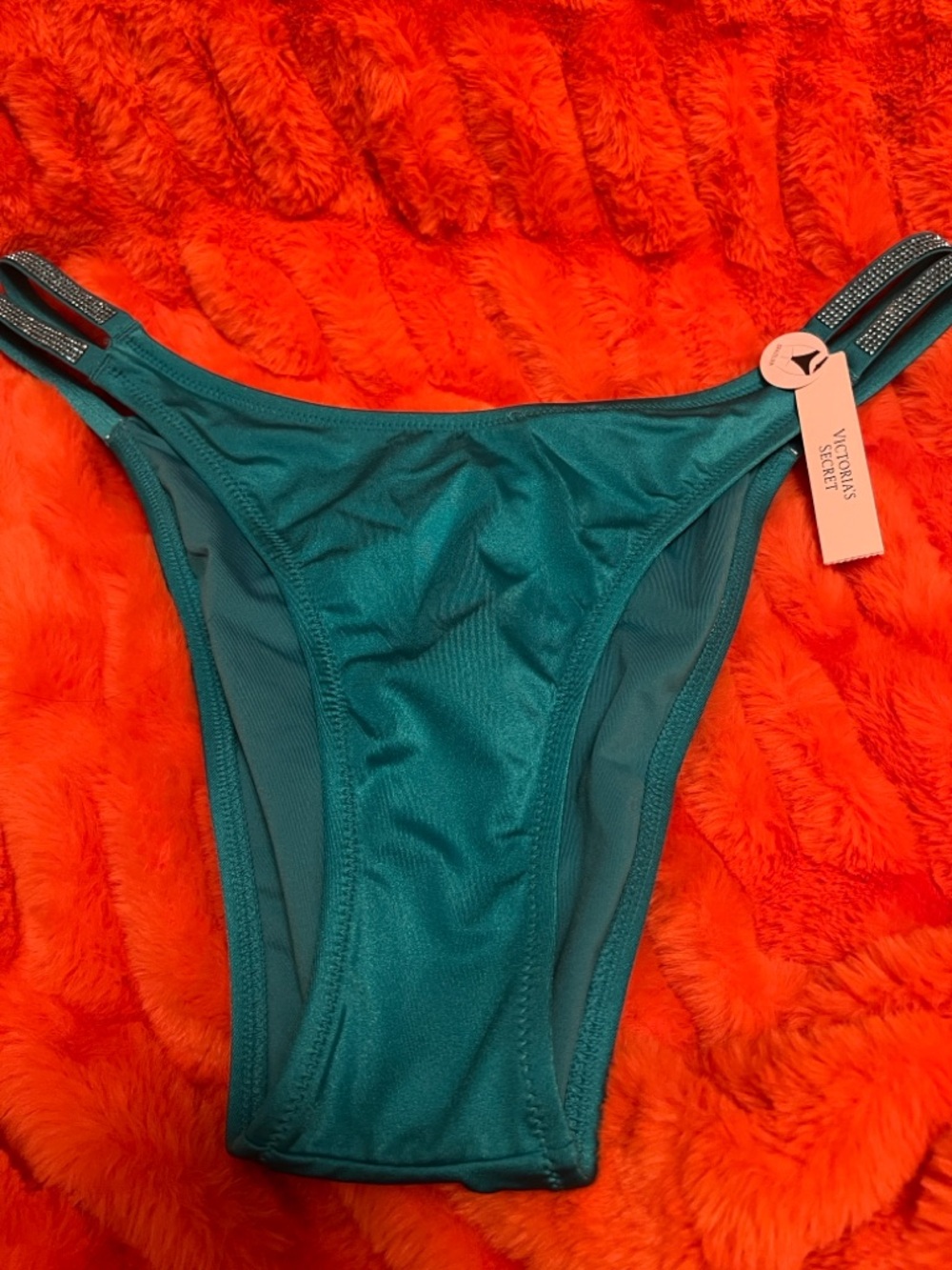Victoria's Secret Teal Bikini Bottom with Double Side Straps